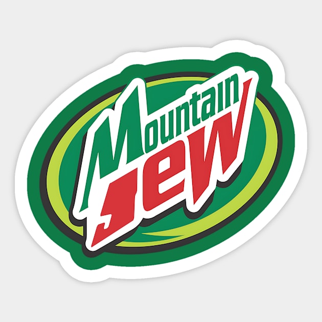 MOUNTAIN JEW LOGO STYLE Sticker by TreSiameseTee